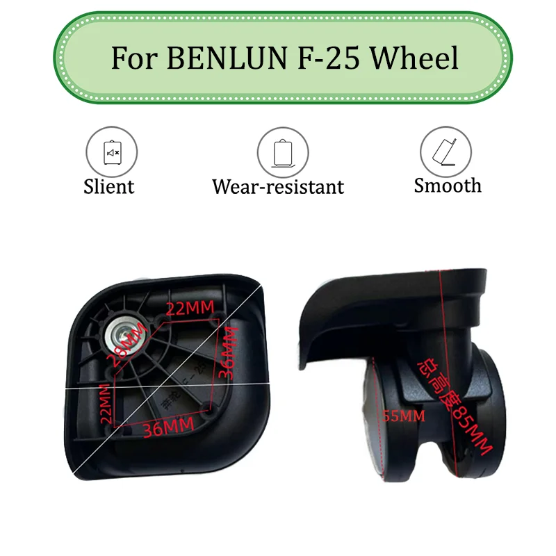 

Suitable For BENLUN F-25 Universal Wheel Trolley Case Wheel Replacement Luggage Pulley Sliding Casters Wear-resistant Repair
