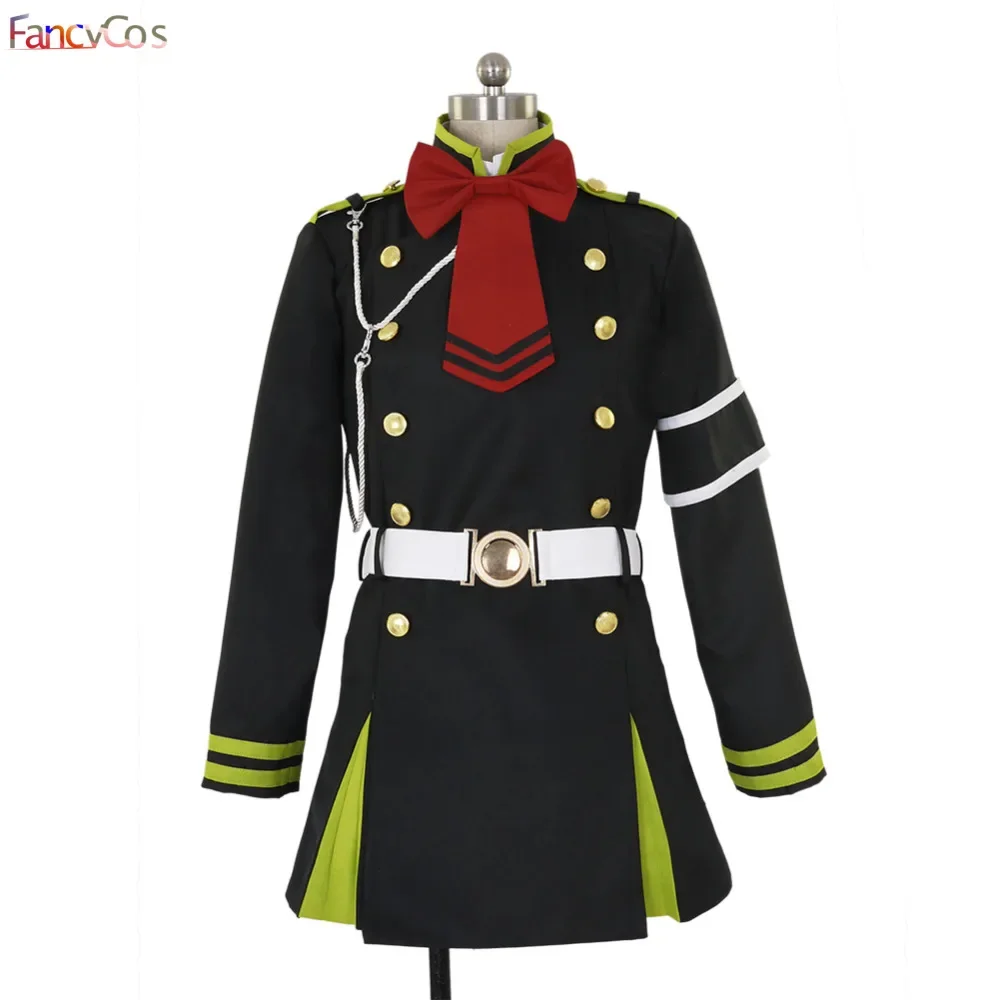 Seraph of The End Shinoa Hiiragi Dress Cosplay Costumes Adult Costume Movie Plus Size Custom Made Halloween Carvinal