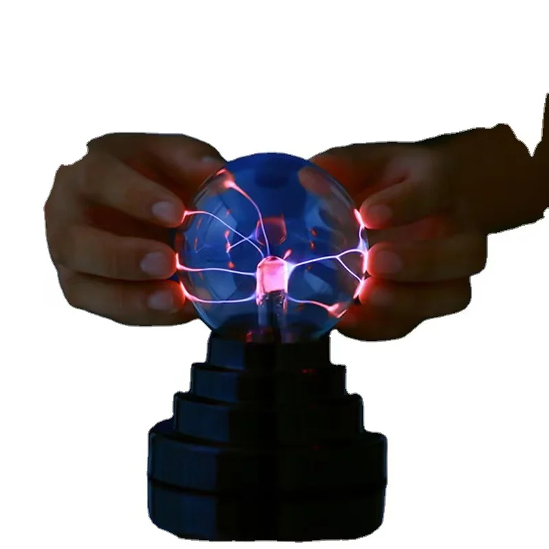 Novelty Toy USB Plasma Ball Electrostatic Sphere Light Magic Crystal Lamp Ball Desktop Toy Christmas Party Touch Sensitive Gifts