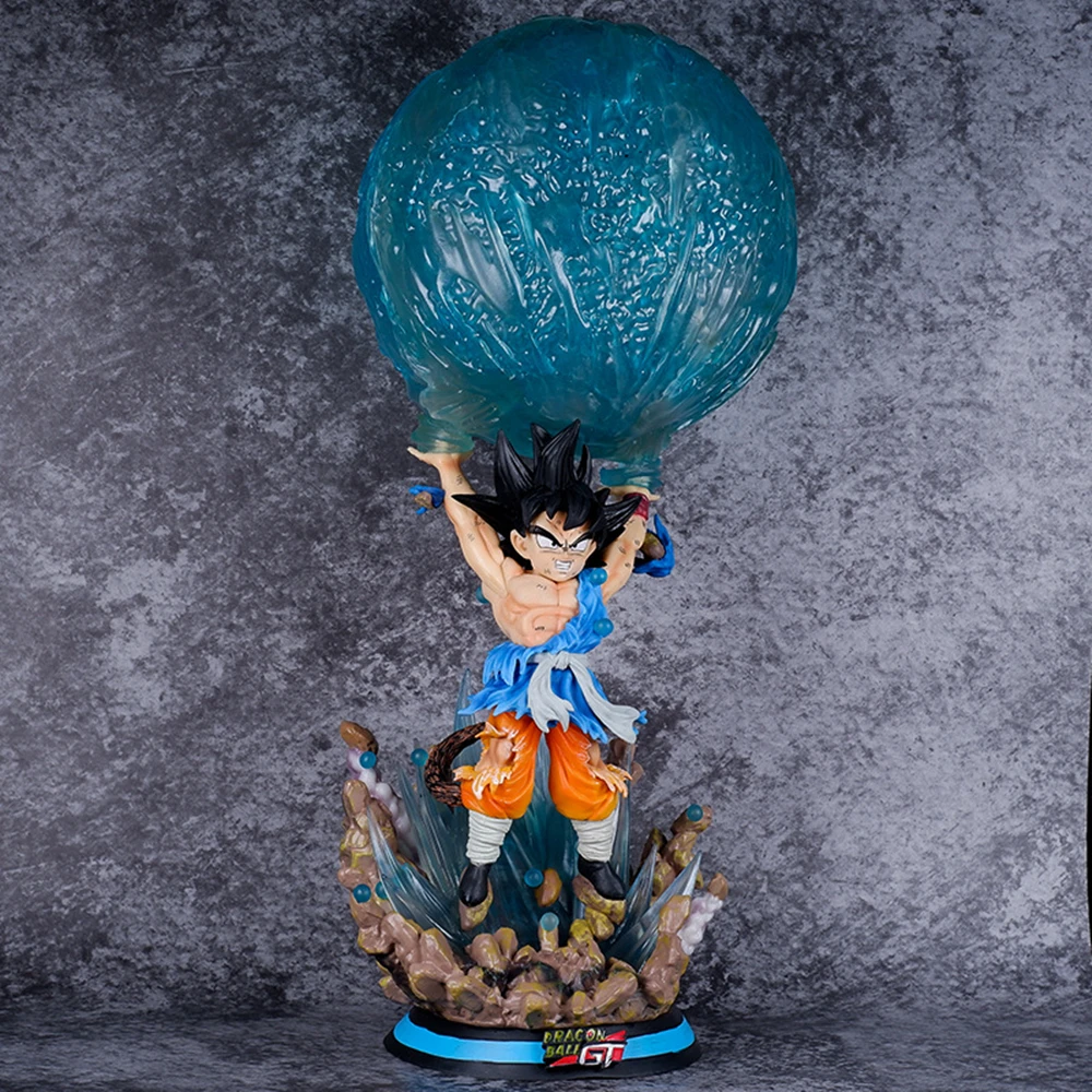 

Dragon Ball Z Аниме Super Saiyan Son Goku Spirit Bomb Ver. Экшн-фигурка из ПВХ GK, Коллекционная модель, модель, игрушечная кукла, 47 см