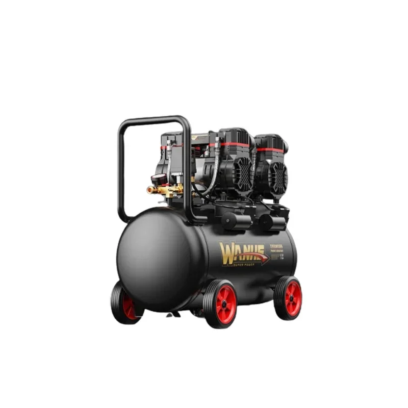 220v 1690W 800W 0.8Mpa (100psi) Oil-less Silent Air Compressors Four-cylinder Air Compressors Air/Gas  Pump