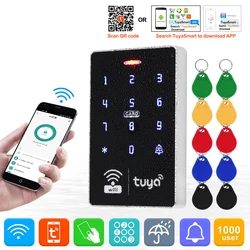 5YOA Wifi Tuya Door Access Control System Set Waterproof RFID Keypad Controller APP Remote Unlock Electric Magnetic Strike Locks