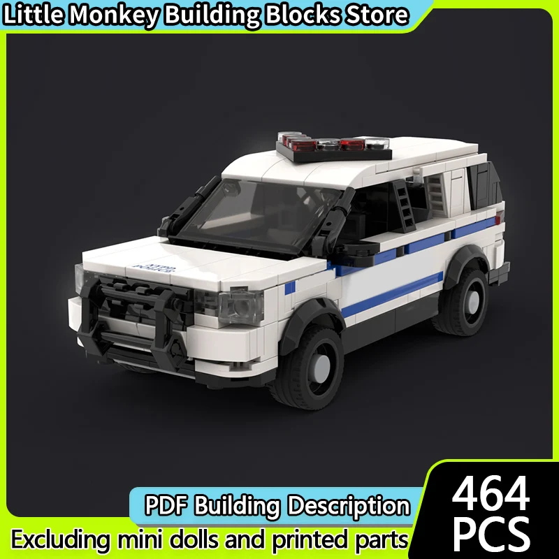 

Модель скоростного гоночного автомобиля MOC, строительные кирпичи, полицейский перехватчик, внедорожник, модульная технология, детские праздничные подарки, сборные игрушки, костюм