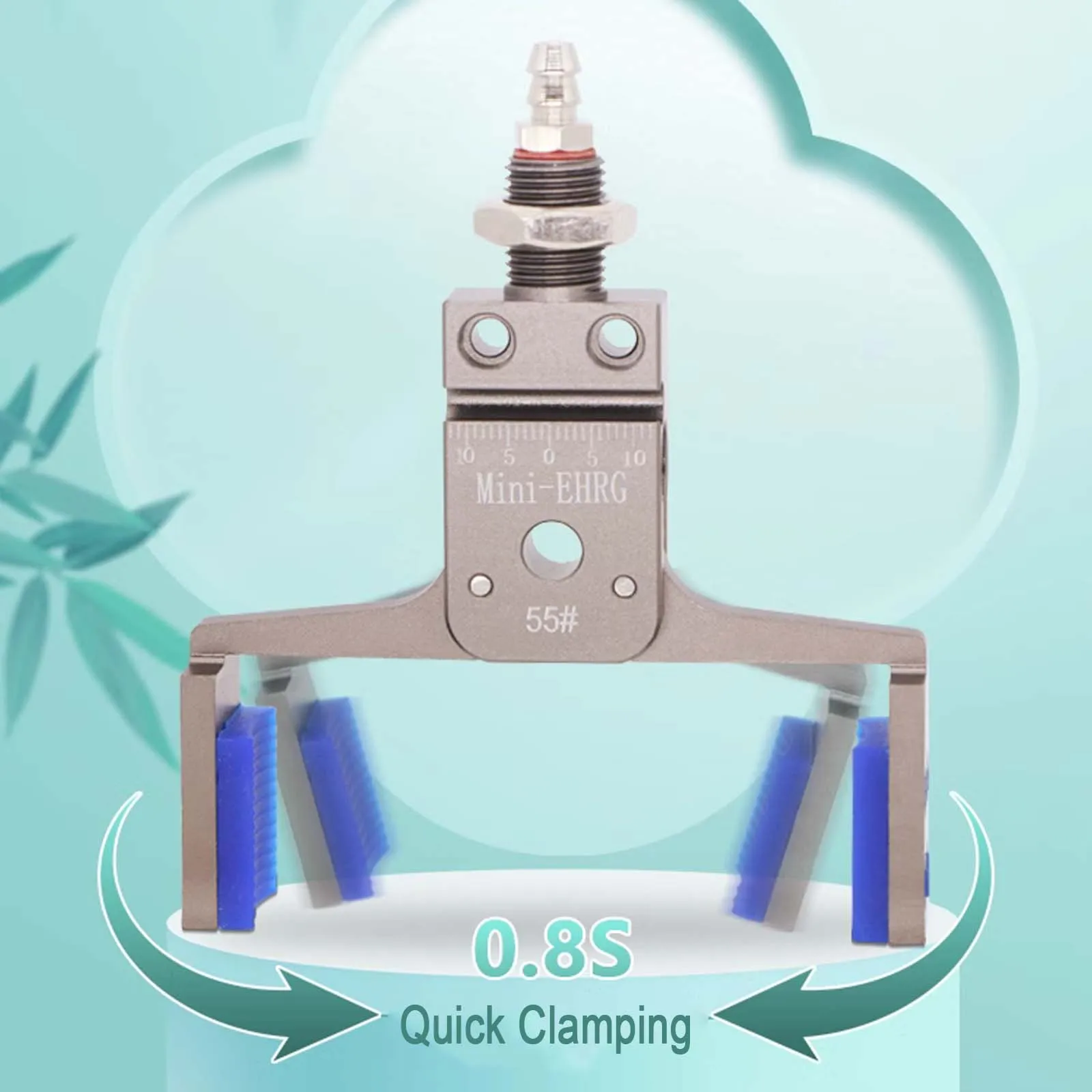 

Mini Gripper Clamp with Magnetic Switch Induction Line, Flexible Silicone Pad Pneumatic Clamping Claw Injection Molding Machine