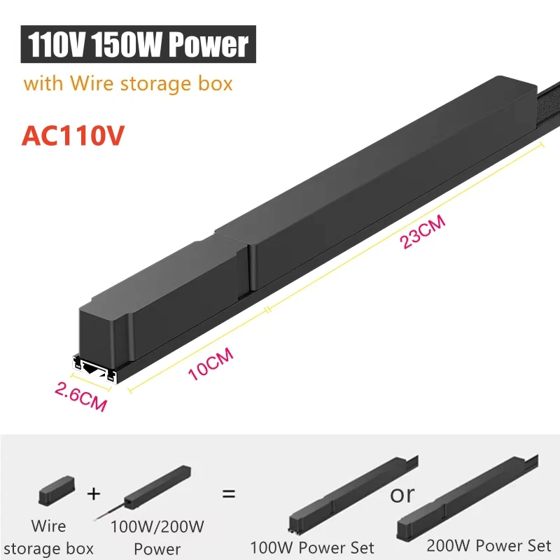 H6mm ultra dünnes magnetisches Schienen lichts ystem 48V Wohnzimmer Decken halterung LED Decke Magnet Schiene Lampe Scheinwerfer Kronleuchter
