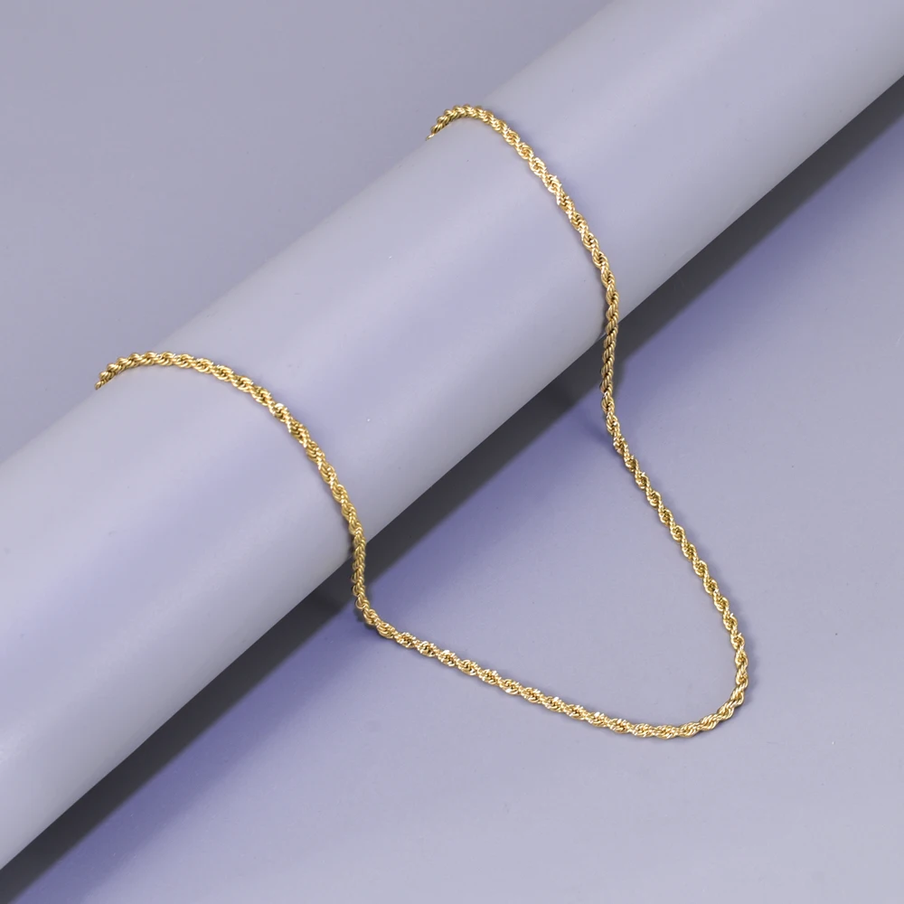 Cross-Border Gold DIY Necklace Chain, Stainless Steel Snake Bone Chain, Round Snake Chain, Jewelry Accessories image 5