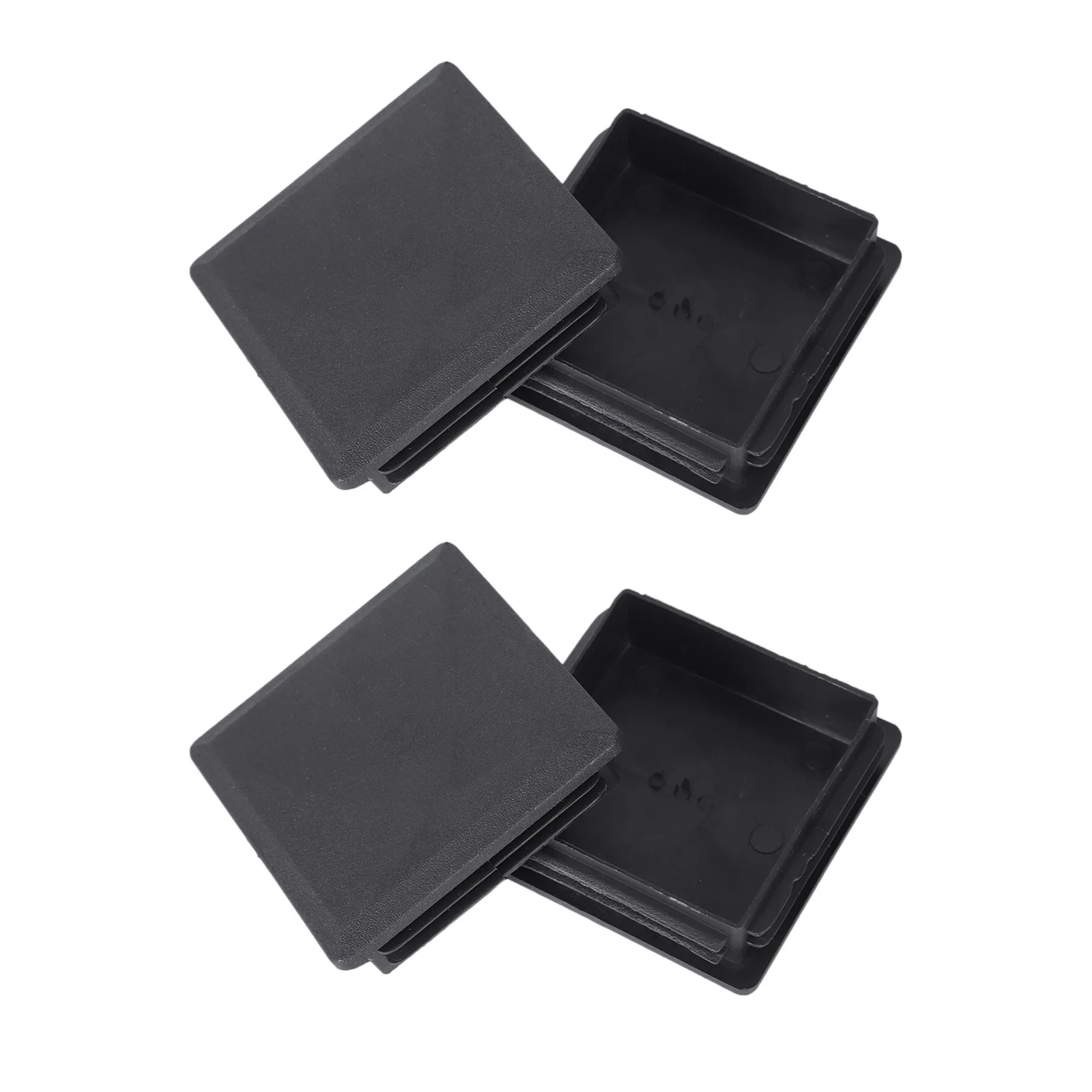 HHTL 2X 80Mm X 80Mm Square Plastic Caps Pipe Tube Inserts End Plug 2 Pieces