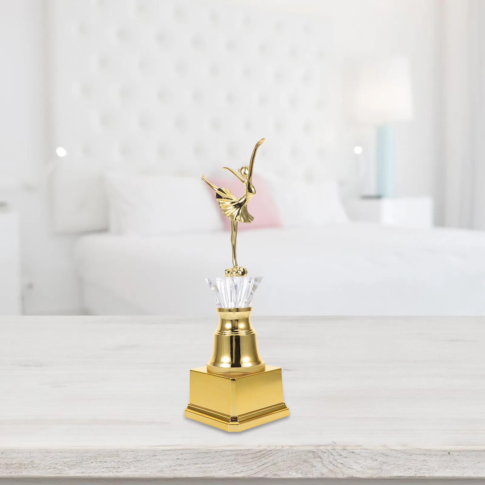 

Mini Trophy Cup for Dance Competition Elegant Gold Plastic Award Souvenir for Winning Prizes Participation Awards Ceremony