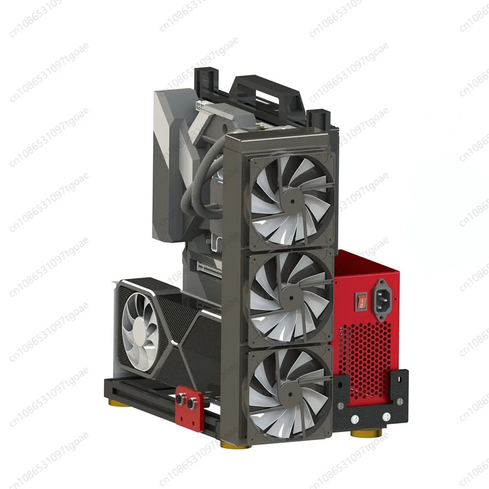 Full Aluminum Open Air PC Frame Chassis DIY Test Stand Multi Size ITX/MATX/ATX Available Multiple Colors For Desktop