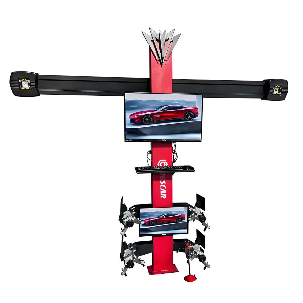 2025 NEW 3D Wheel Alignment Machine with Dual LCD Monitor High Precision Sony Camera Positioning Calibration Wheel Aligner