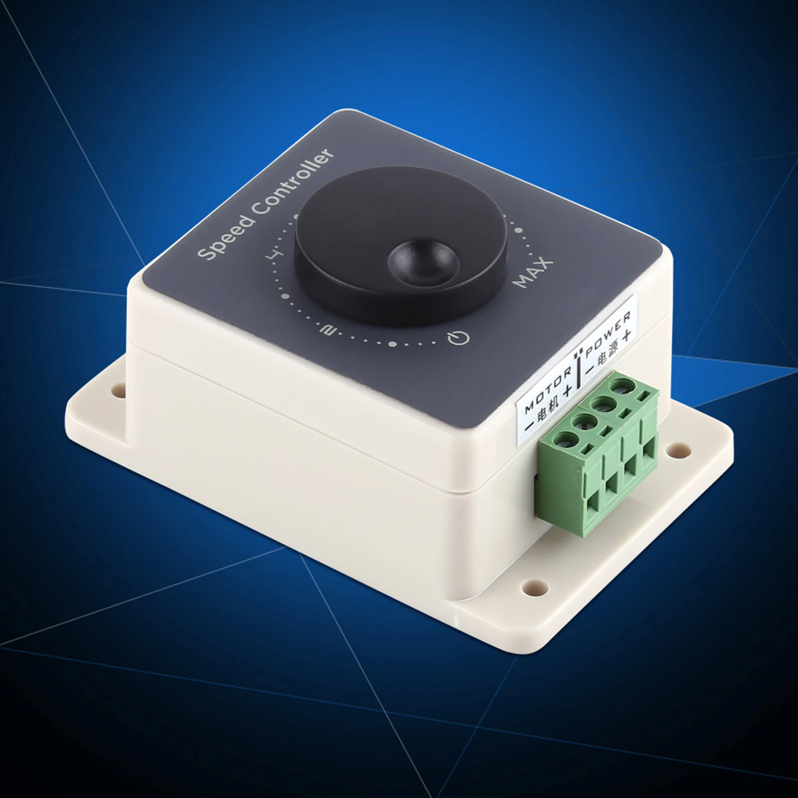 Motor Governor Speed Regulator Speed Controller DC10-60V 20A Pulse Width Modulator PWM Motor Speed Controller Waterproof Shell