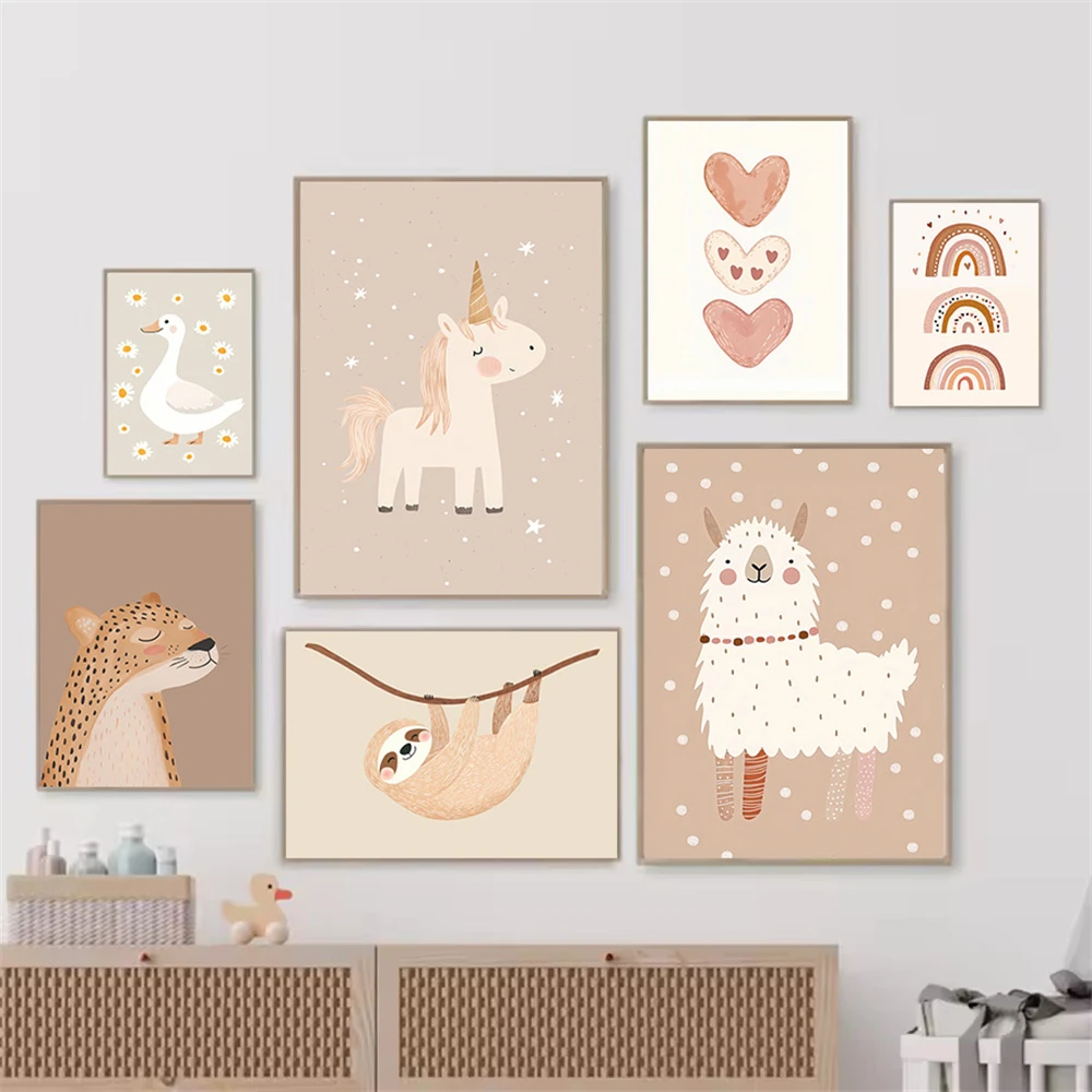 ภาพวาดติดผนังลายการ์ตูนโบโฮ ลา - Baby Unicorn Nursery บทวิจารณ์และราคา