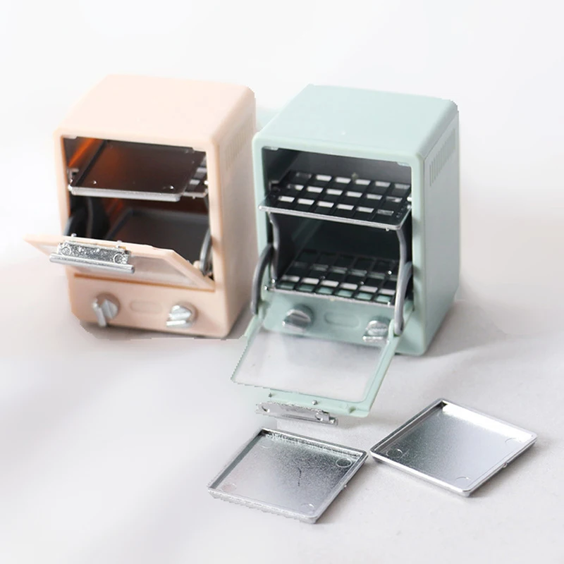 1PCS Dollhouse Miniature Kitchen Coffeemaker Electric Oven Microwave Oven Barbecue Machine Kitchen Electrical Model Pretend Toys