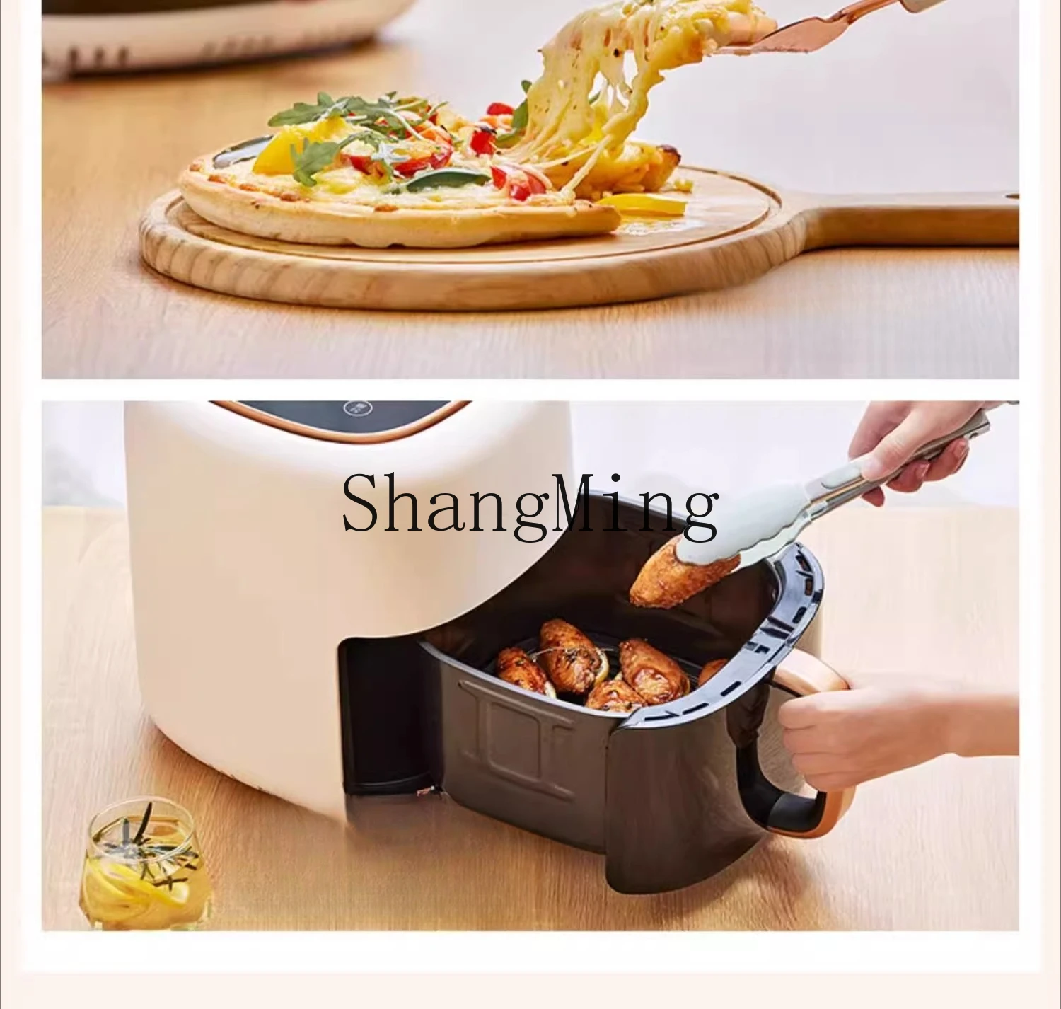 SM Air Fryer Household Visual New Large Capacity Multifunctional Integrated Intelligent Steam Oven