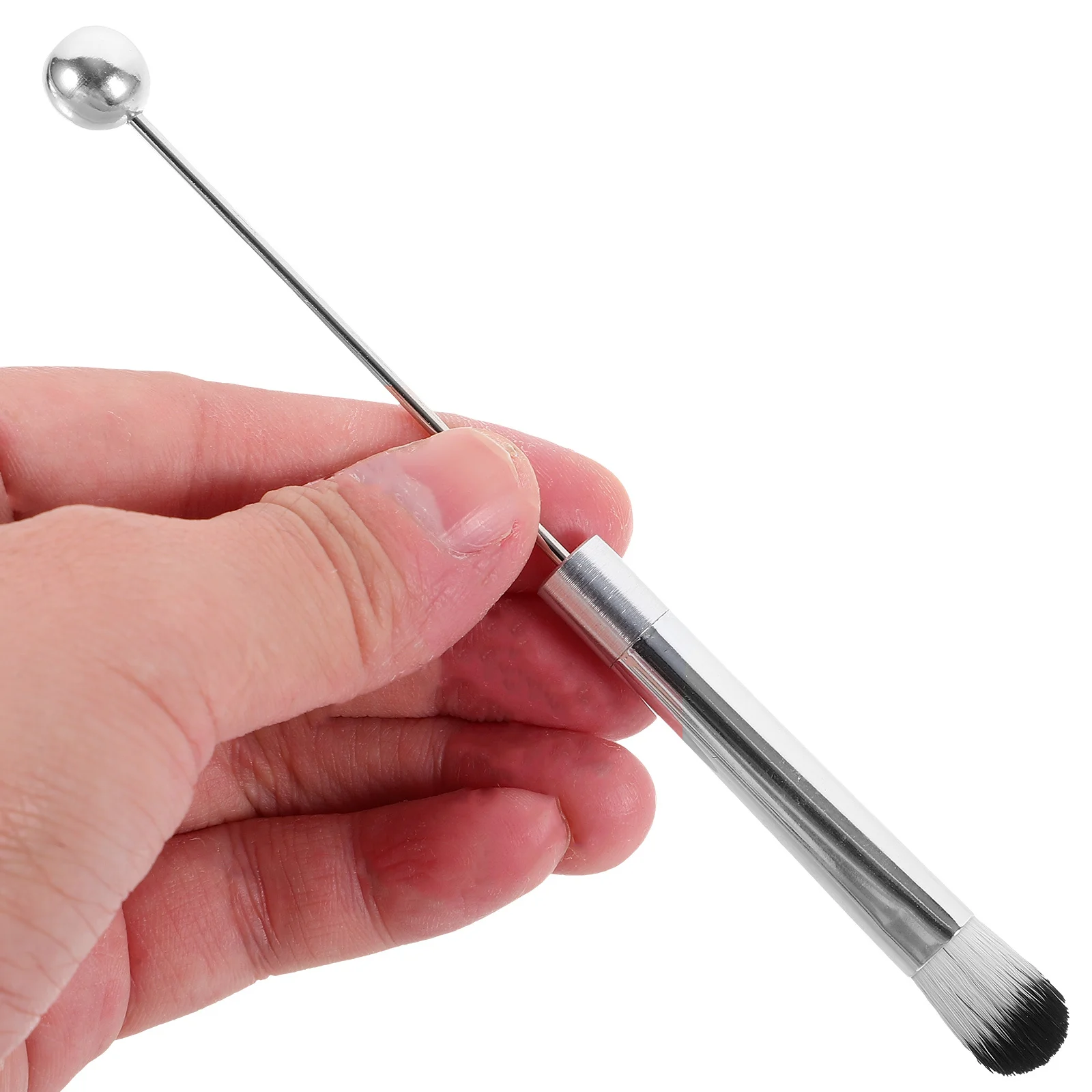 1 set kit di pennelli per trucco setole morbide facile da pulire portatile da viaggio principianti manico lungo miscelazione viso ombretto applicatore in polvere