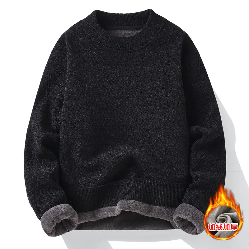 

Men's sweater latest model wool pullover knitwear long-sleeved men's round neck New daily top
