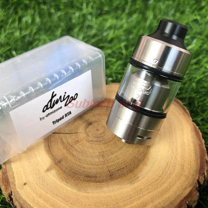 Ecig ترايبود MTL RTA خزان قابل لإعادة البناء 22 مللي متر 2 مللي رذاذ Vape SS316 ملف واحد بناء سطح السفينة مقابل Taifun GTR Kayfun Lite RTA Vapes Pen