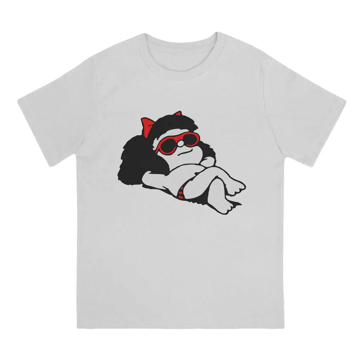 Mafalda Quino Comics Manga Girl Summer Tshirt Homme Men's Clothes Blusas Polyester T Shirt For Men