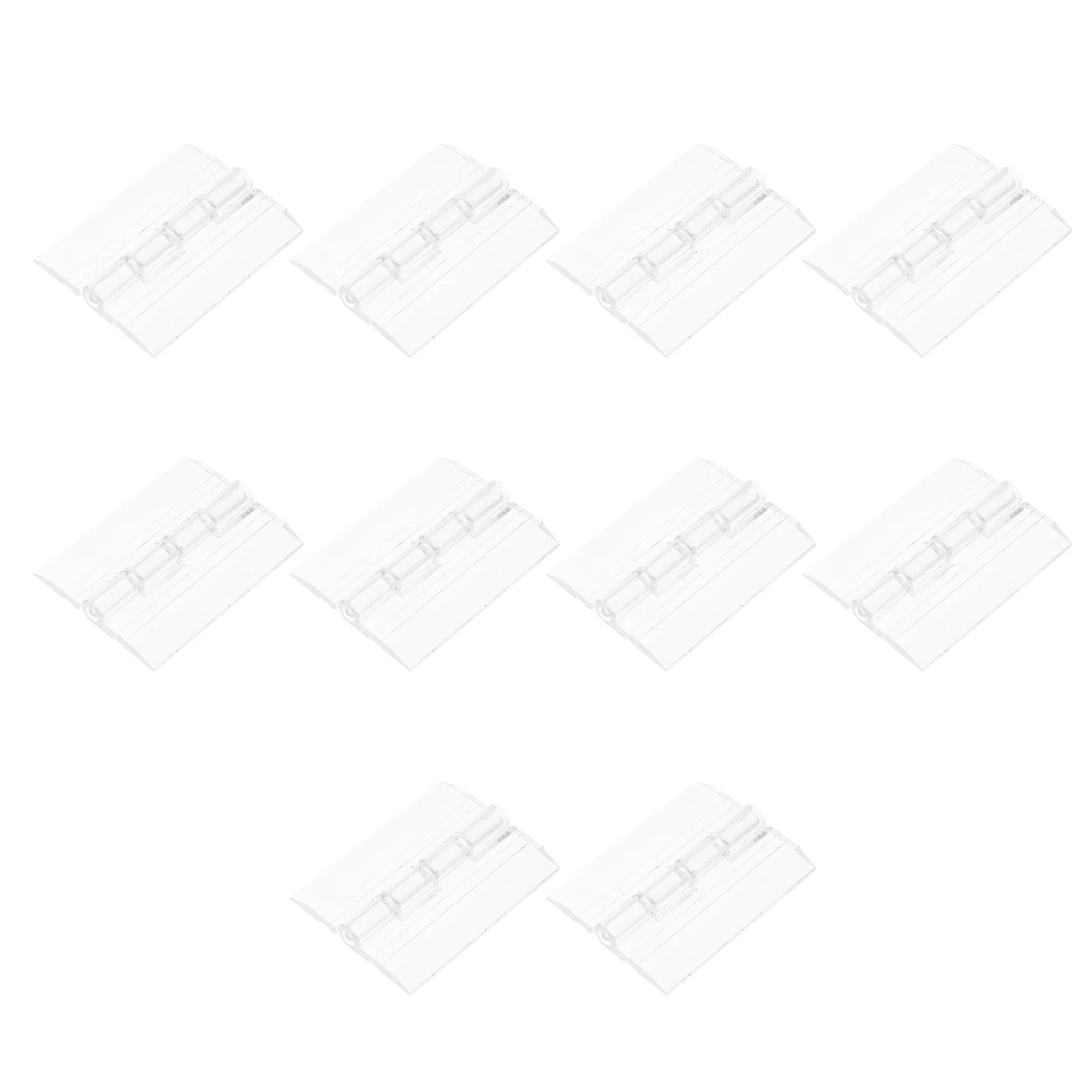

10 pcs Acrylic Hinges Transparent Folding for Boxes DIY Crafts Cabinet Hardware Accessories Smooth Safe Durable