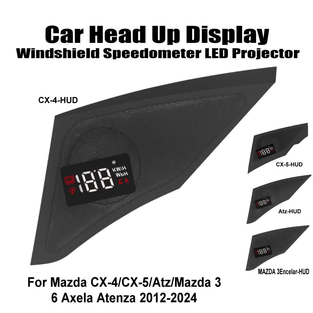 

For Mazda 3 CX-4 CX-5 6 Axela Atenza 2012-2024 Car Windshield Speedometer Projector HUD Head Up Display Electronic Accessories