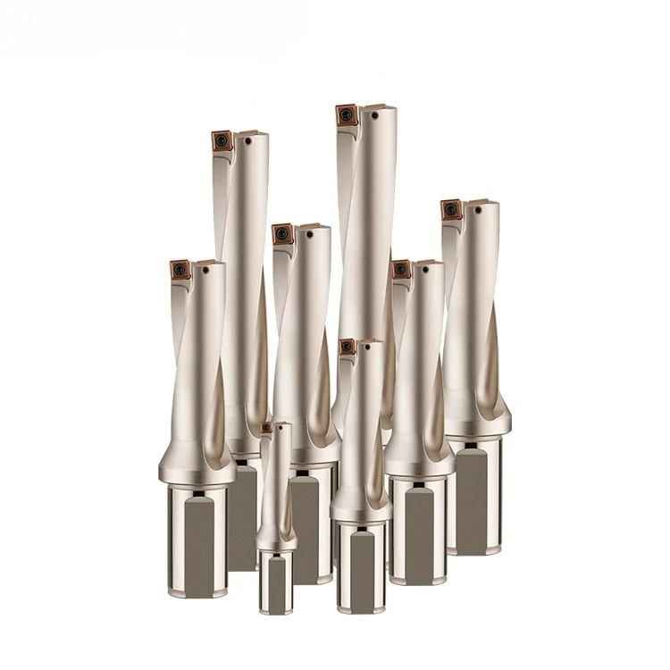 #6D SP U Drill Rod Violent Drilling Rotary Drill Bit Flat Bottom Deep Hole Lathe CNC Water Spray Fast Machine Tools Accessories