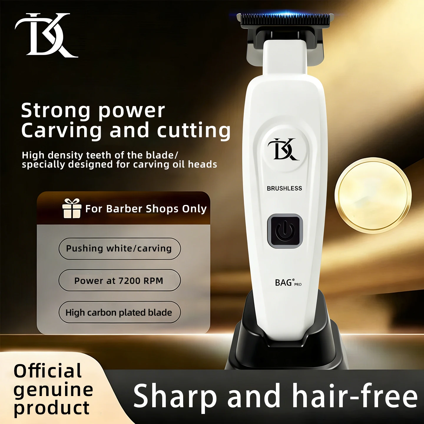 MRD-cortadora de pelo profesional GMT-90, afeitadora de grabado de cuchillas EVO 10000, afeitadora de barbero Original de 0"