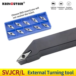 1pc SVJCR1212H11 SVJCR1616H11 SVJCL1616H11 External Turning Tool Holder VCGT11 Carbide Inserts Lathe Bar Cutting Tools Set