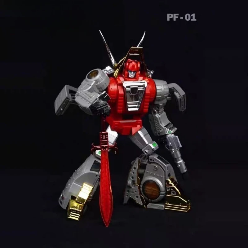 

Transformed toys PF01 PF-01 Iron Slag Machine Dinosaur Action figure model toys MP ratio Alloy version Collection Gifts