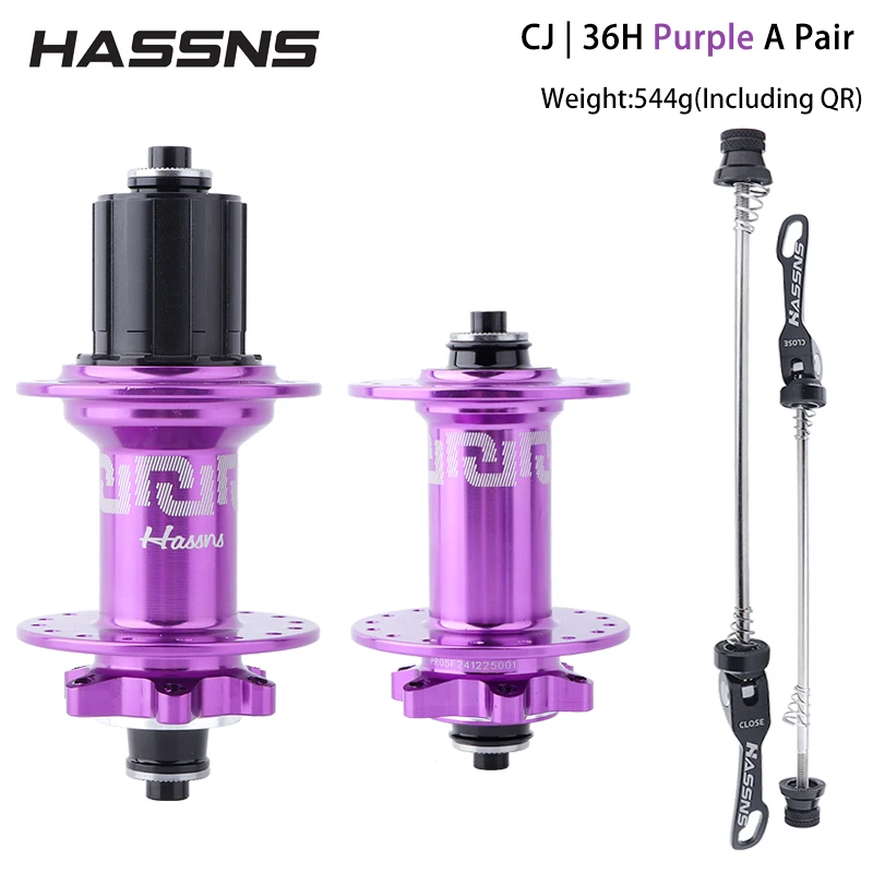 HASSNS Bicycle Hubs 36Holes Freehub MTB Bike Hub Disc Brake