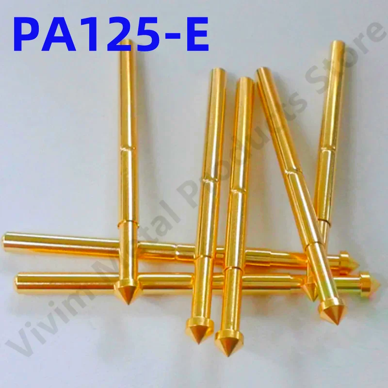 

100PCS PA125-E2 Spring Test Probe PA125-E Test Pin P125-E P125-E2 Test Tool 33.35mm 2.02mm Needle Gold Tip Dia 2.50mm Pogo Pin