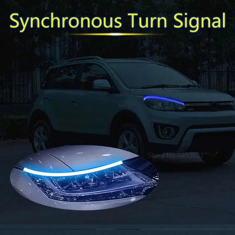 

DRL Running Light LED For Great Wall Hover M4 Tank 300 500 Wingle 3 5 7 Car Headlight 12V Synchronous turn signal Accessories