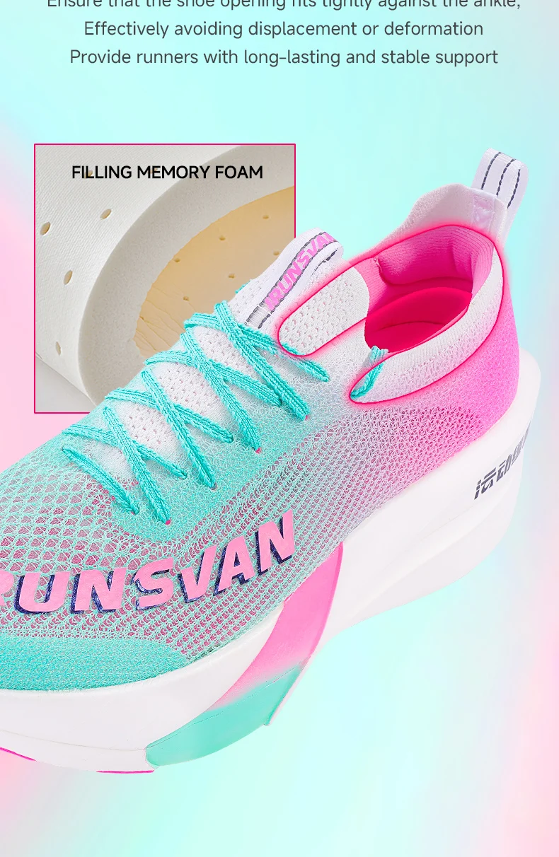 IRUNSVAN HEAT 3.0 Herren Leichte Laufschuhe Atmungsaktive Mesh-Sneaker Stoßdämpfend Rutschfest Weiche Sohle Vielseitig für Fitness – Detail 8