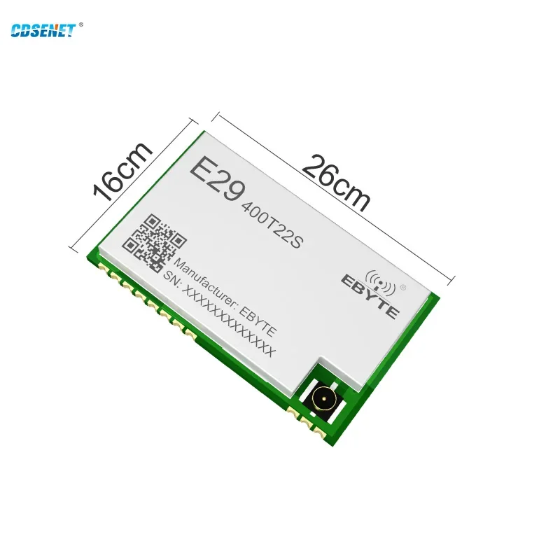 Беспроводной модуль SMD Lora 433,125 МГц PAN3031 CDSENET E29-400T22S 22 дБм, нижняя мощность, большие расстояния, 5 км AT, обновление команды IAP