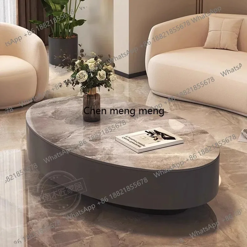 Mesas de centro nórdicas para dormitorio, diseño moderno, cajones, mesa de centro redonda, mueble de lujo industrial para entrada/recibidor, muebles para el hogar
