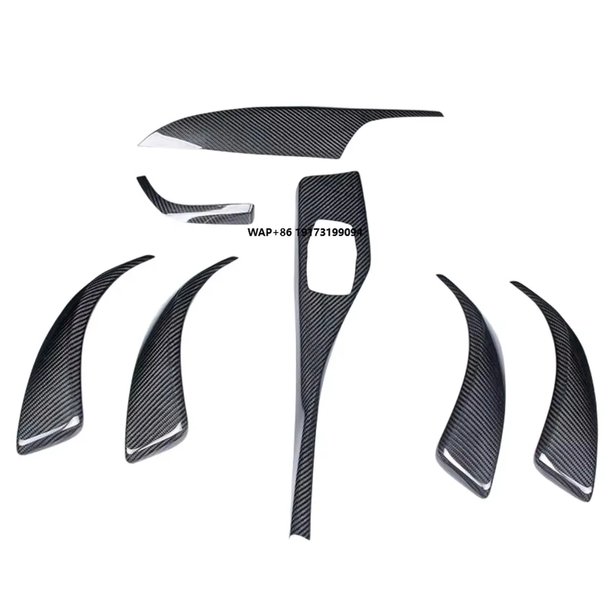 

For B-MW F20 Dry Carbon Fiber Car Dashboard Decorative Stickers Interior Upgrade Kit Modification Assembly