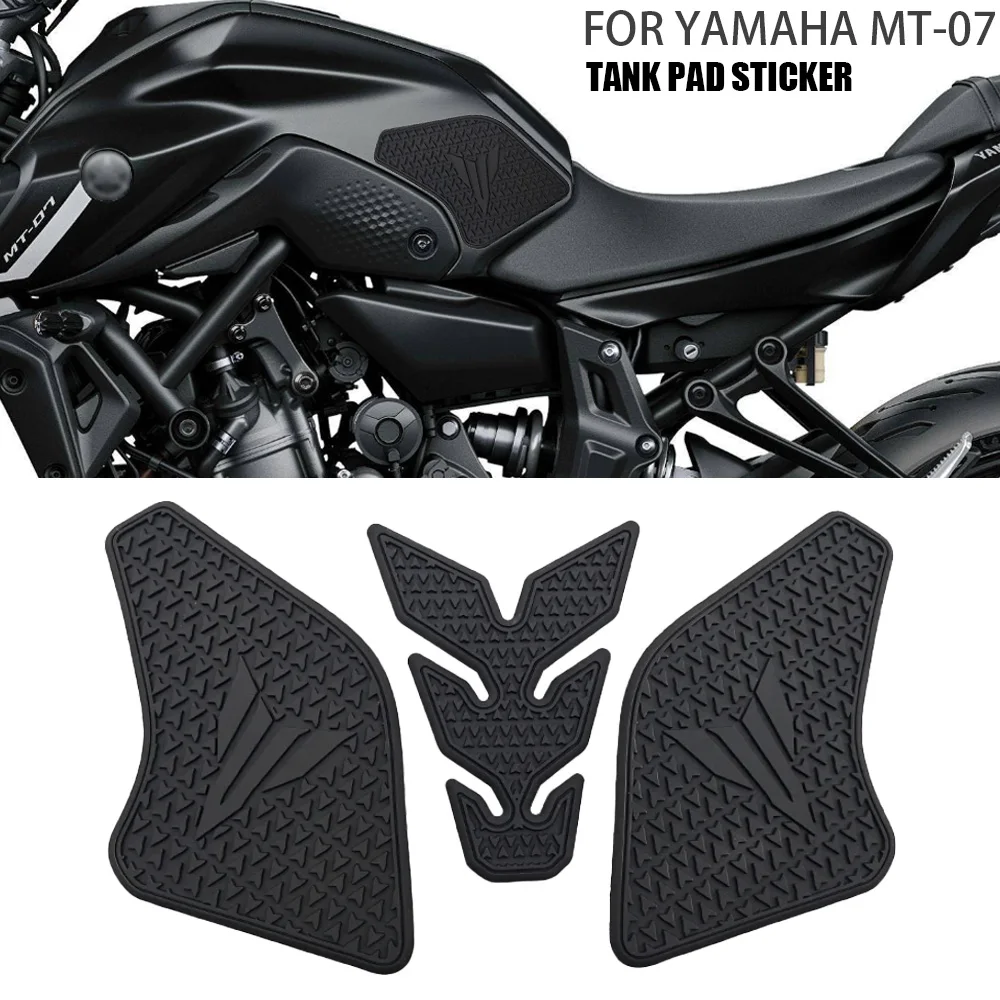 

For YAMAHA MT-07 Mt 07 2019 2022 Motorcycle Tank Mat Anti-Slip Tank Mat Protective Sticker Side Sticker Tow Tank Mat