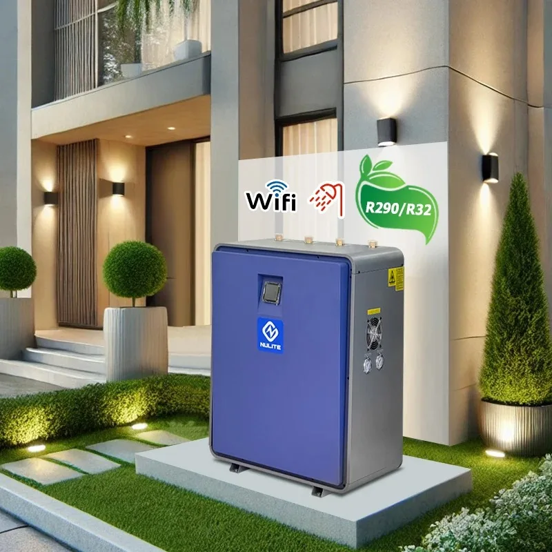 Nulite High Cop Smart Wifi Dc Inverter Water Ground Geothermal Water Source Heat Pump R32  16kw Heating Pump