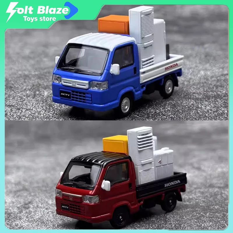 

MH 1/64 Honda Acty Truck Spirit Alloy Пикап Модель автомобиля Моделирование Коллекция автомобилей Модель комнаты Дисплей Модели Игрушки для мальчиков Подарок