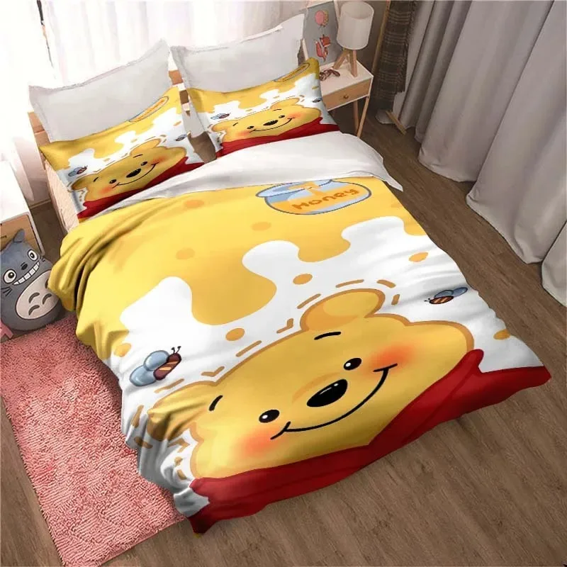 Disney Winnie the Pooh duvet cover pillowcase bedding set home boy girls duvet cover cartoon gift home room bedroom decor large