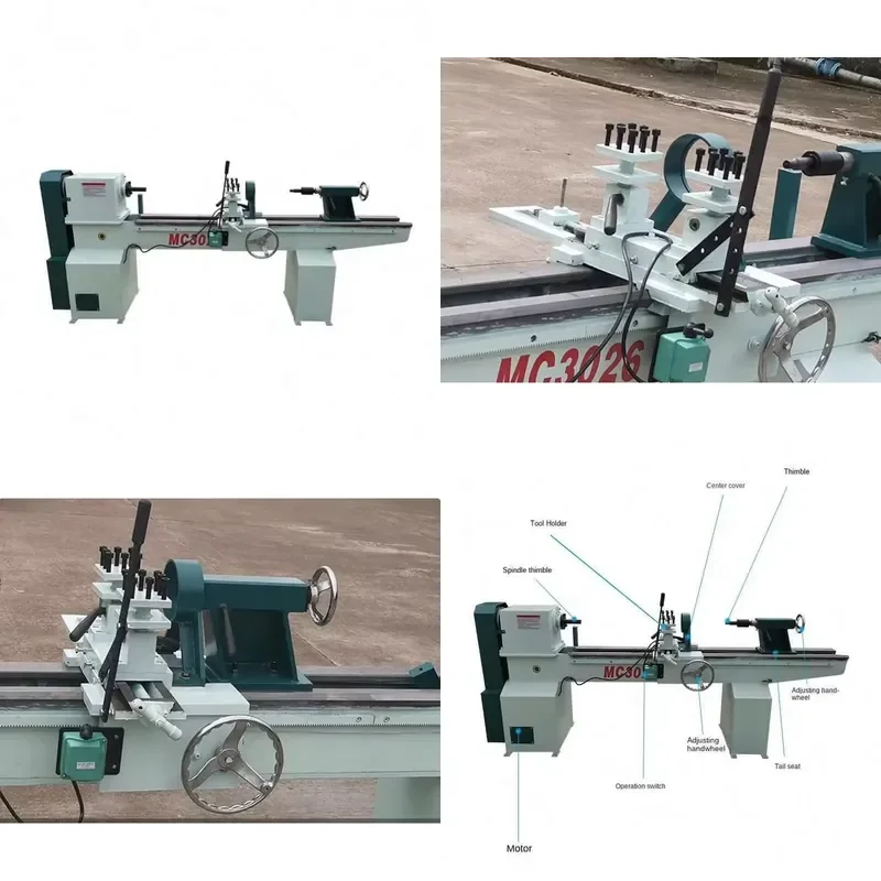 for 2M High Quality Small G Hand Railing Chair Legs Hockey Sticks Wood Boring Machines Profiling Lathe Machine