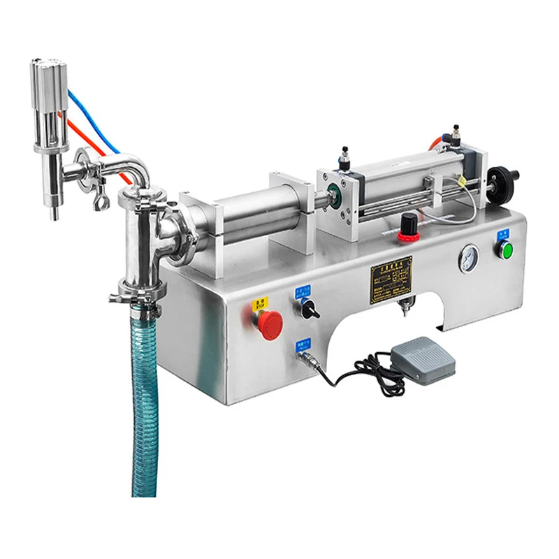 wholesale Liquid Filler Weigher Cooking Oil Beverage Drinks High Flow Gear Pump Footswitch Digital Control Filling Machine