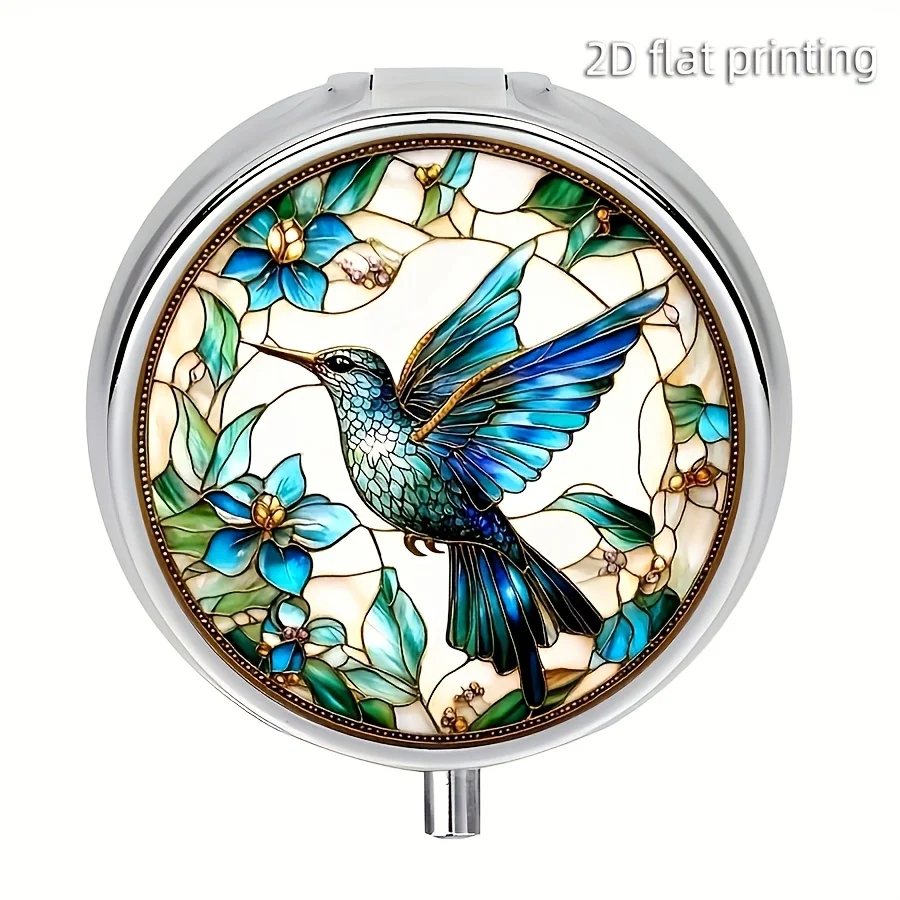 

Pill Box 3 Compartment Small Pill Case Portable for Pocket or Purse Pill Organizer Pill Container Holder to Hold Medication