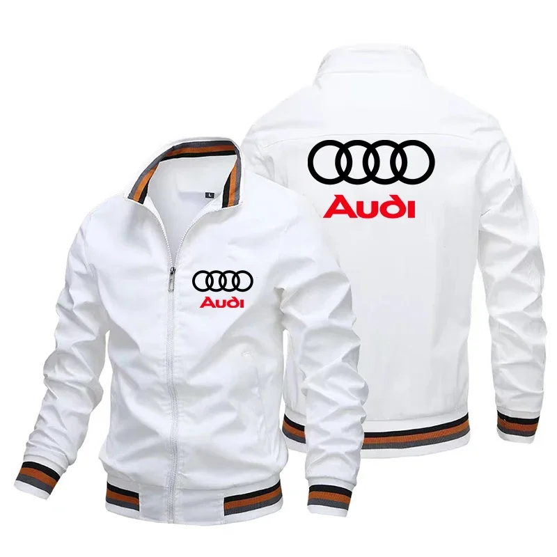 2024 neue Trendy Audi männer Jacke Windjacke Casual Hohe Qualität Übergroßen Motorrad Racing Jacke Herbst Winter Mantel