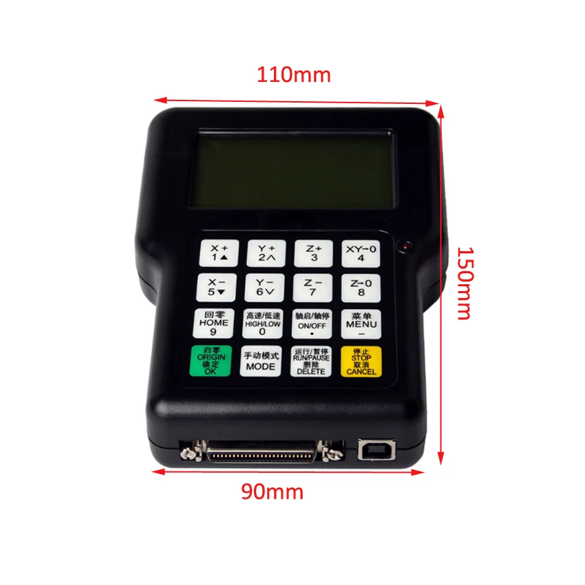 RichAuto DSP Handle 4-Axis Linkage Handheld Offline Control System A18E Control Card For CNC & Cutting Machine