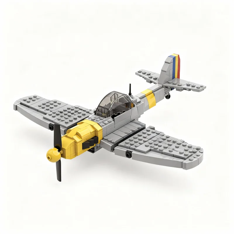 

353PCS MOC Creative Model Heinkel He 112 B 2 Romanian Export DIY Ideas Building Blocks Birthday Gift Display Collectible Home