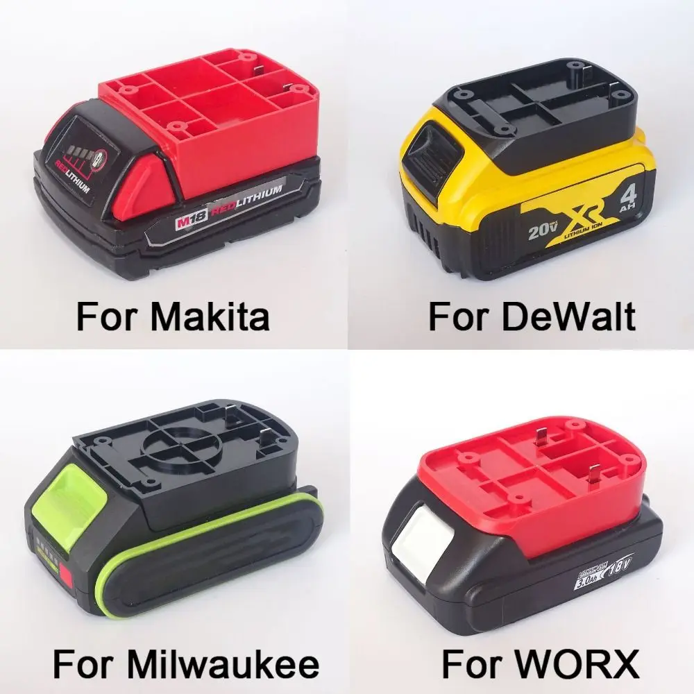 Imagem -06 - Diy Adaptador Conversor Base Cabeça de Carregamento Shell para Makita Dewalt Worx Milwaukee 18v Bateria de Lítio Conector