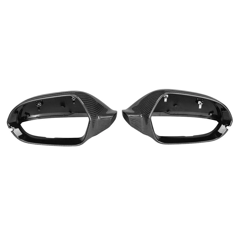 

Carbon Fiber Rearview Mirror Housing Cover-Side Mirror Cover Without Lane Assist For-Audi A6 C7 S6 RS6 2012