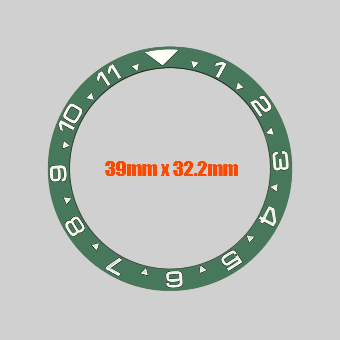 39x32mm Ceramic Copper Bezel Insert 6105 Bezel Ring Fit for Seiko 6105 6309 Turtle NH35 NH36 Watch Case Flat Bezel Ring Parts