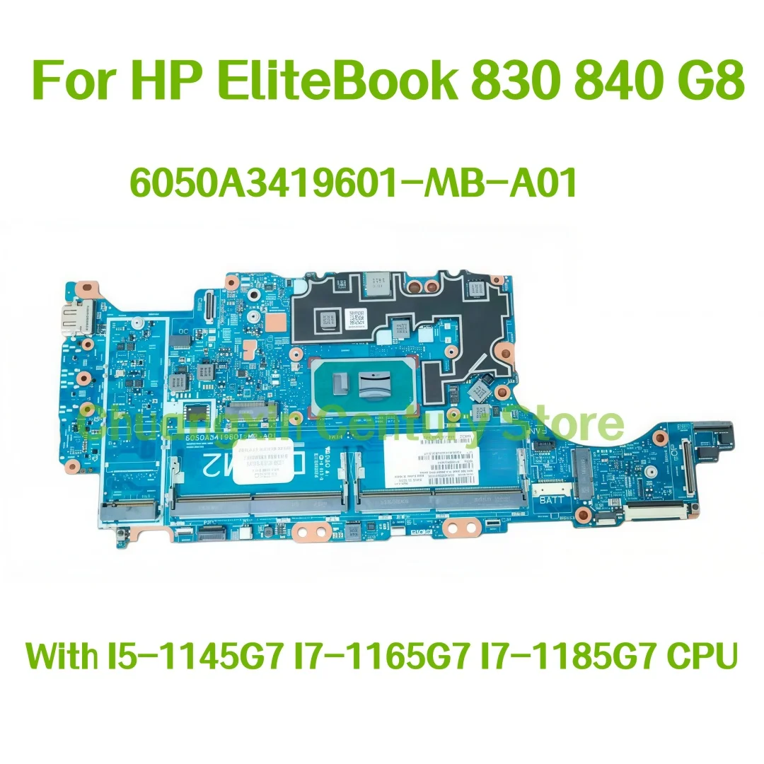 

Материнская плата 6050A3419601-MB-A01, подходящая для ноутбуков HP EliteBook 830 840 G8 с процессорами I5-1145G7, I7-1165G7, I7-1185G7, 100% протестирована.