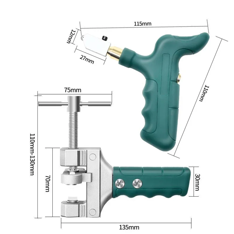 Glass Cutting Tools Tile Glass Multifunction Cutter Set Ceramic Floor And Porcelain Cutter Ceramic Cutting Scratcher For Cutting